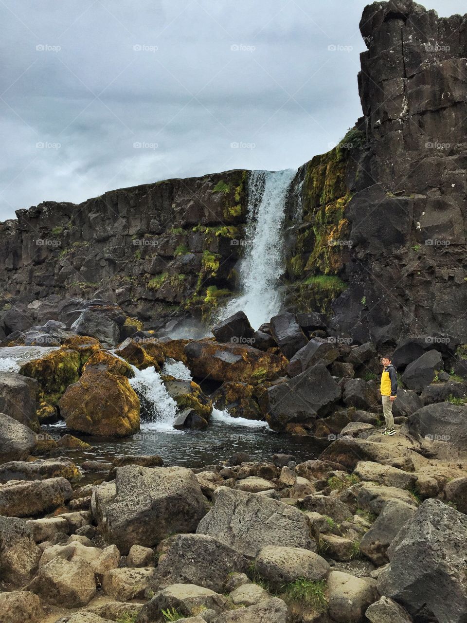 Iceland waterfall