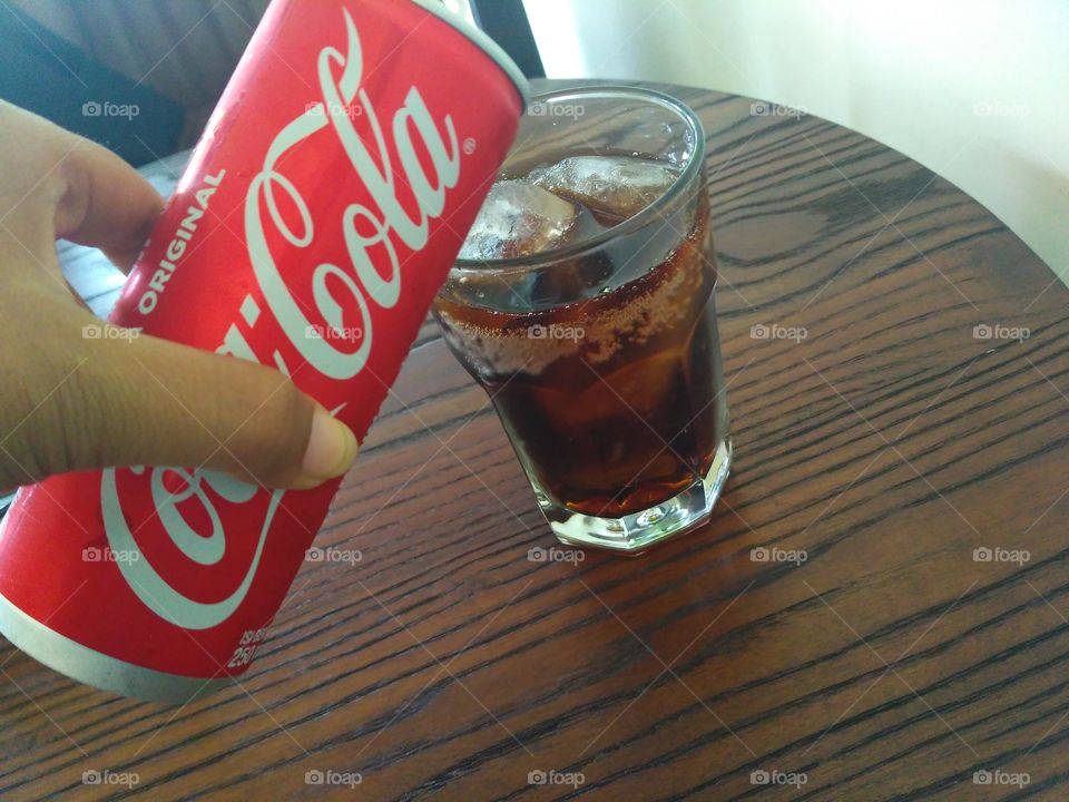 Coca cola, drink, ice, cold