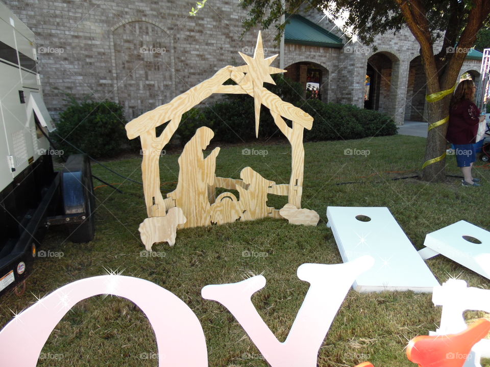 baby Jesus. This is another prop that I photographed at the Oct festival 2015 in Graham Texas.