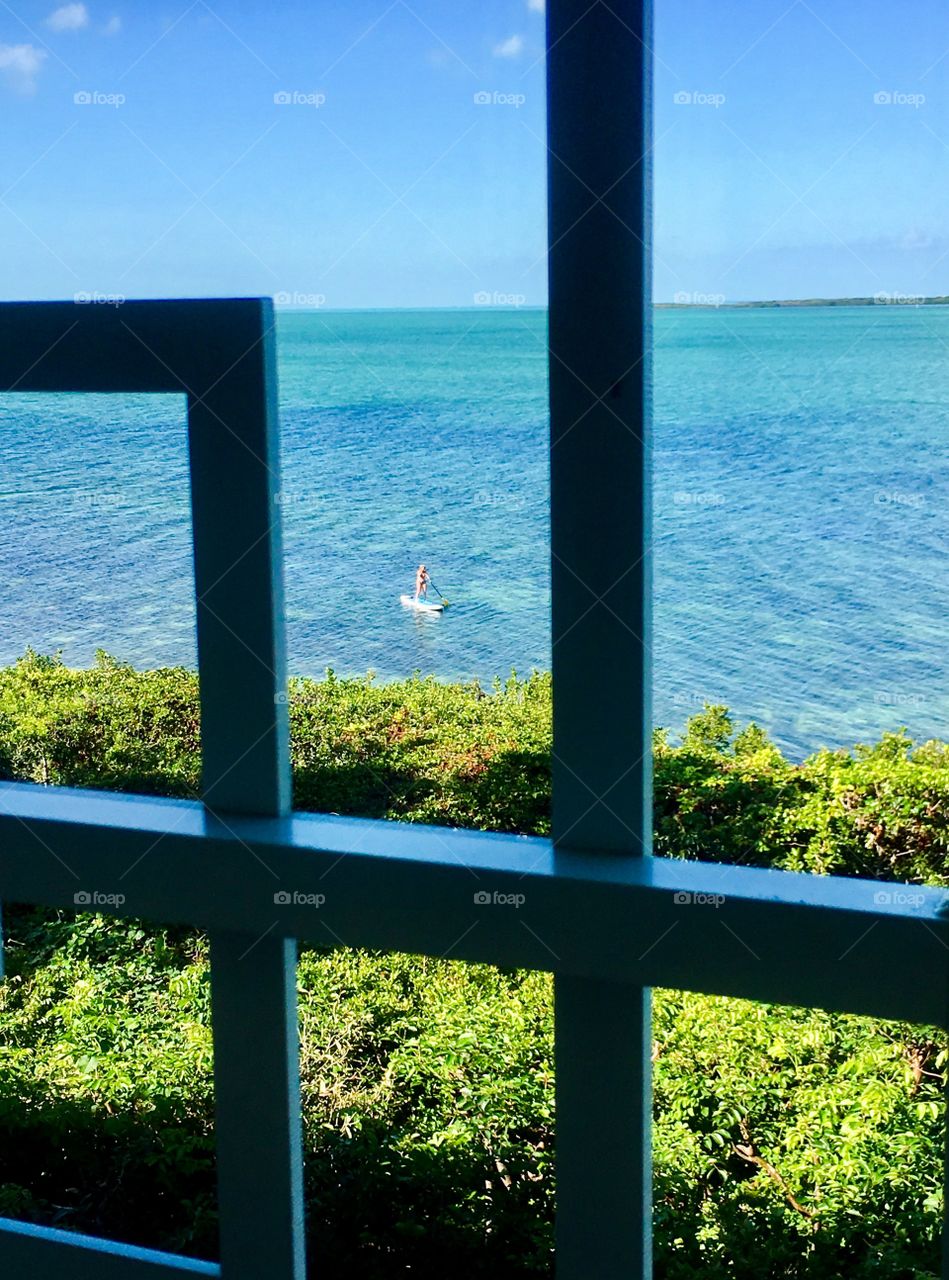 Beautiful view of sea from window