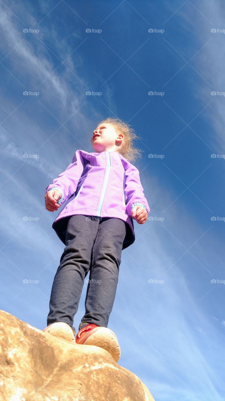 Girl and the sky