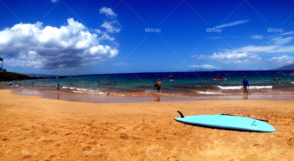 Maui surfing