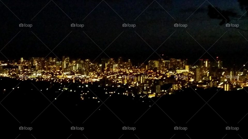 Honolulu from Tantalus . taking a drive with my love