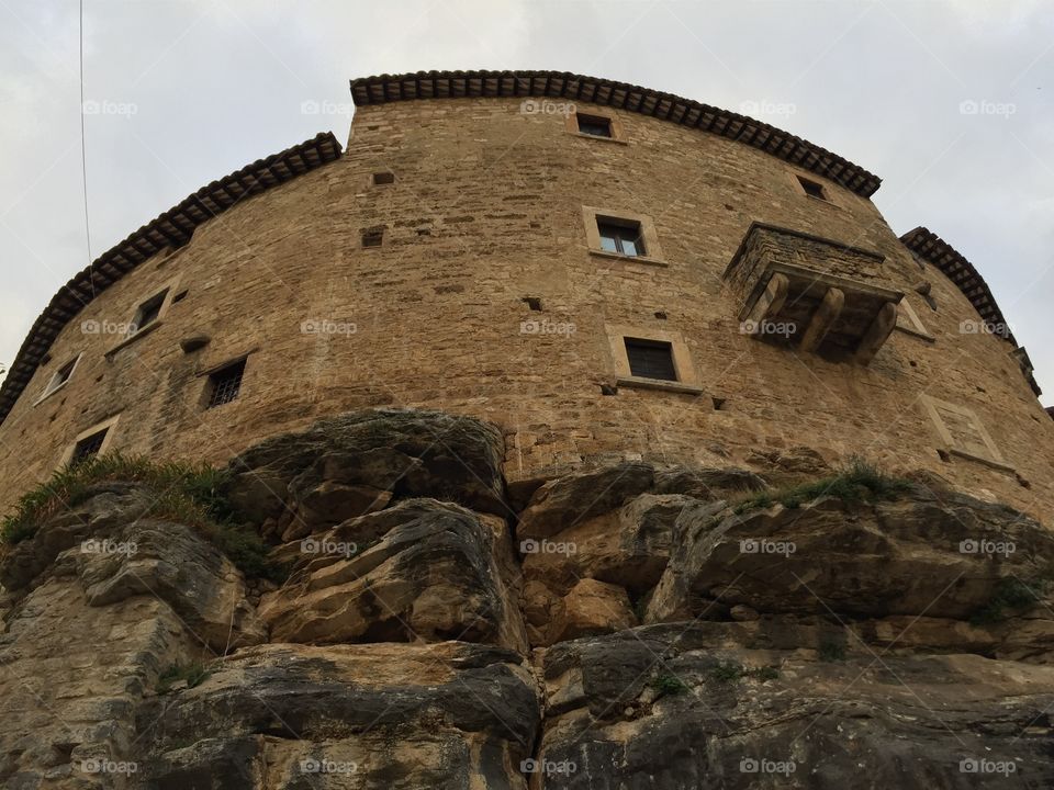 Castel di Luco, elliptical castle, Italy