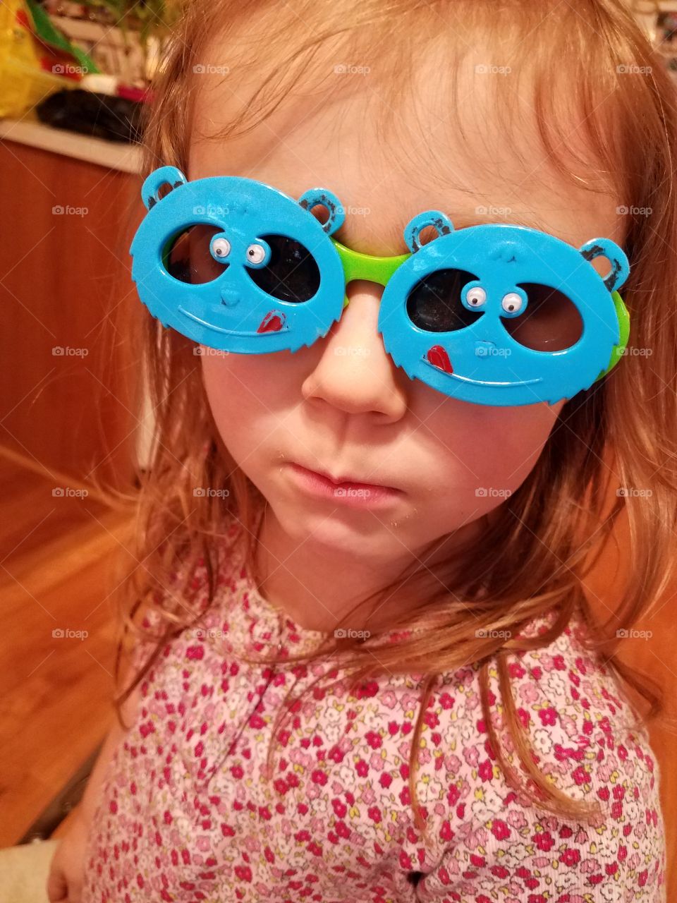 Portrait of girl wearing eyeglasses