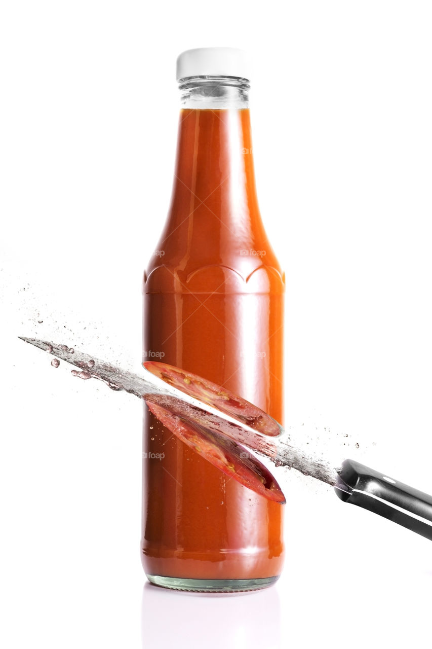Sliced ketchup