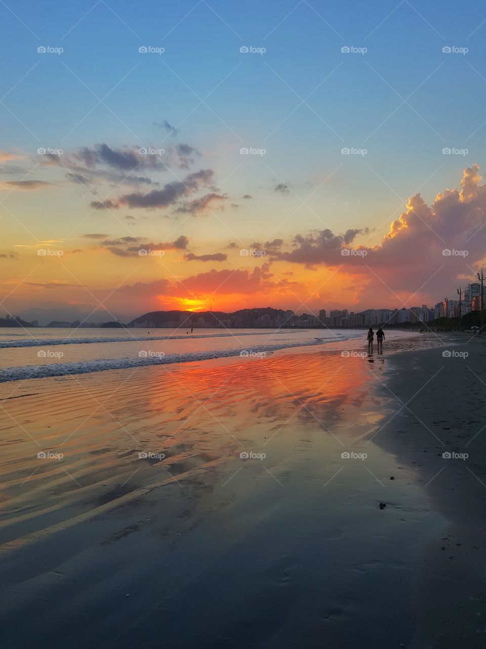 Final de tarde lindo em Santos