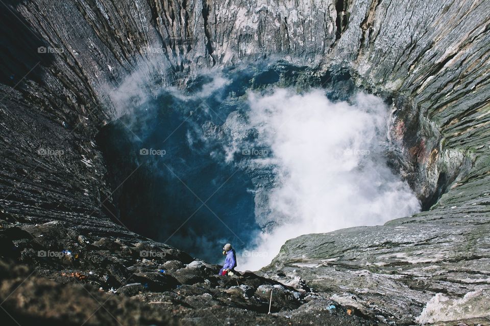 Water, No Person, Waterfall, Landscape, Volcano