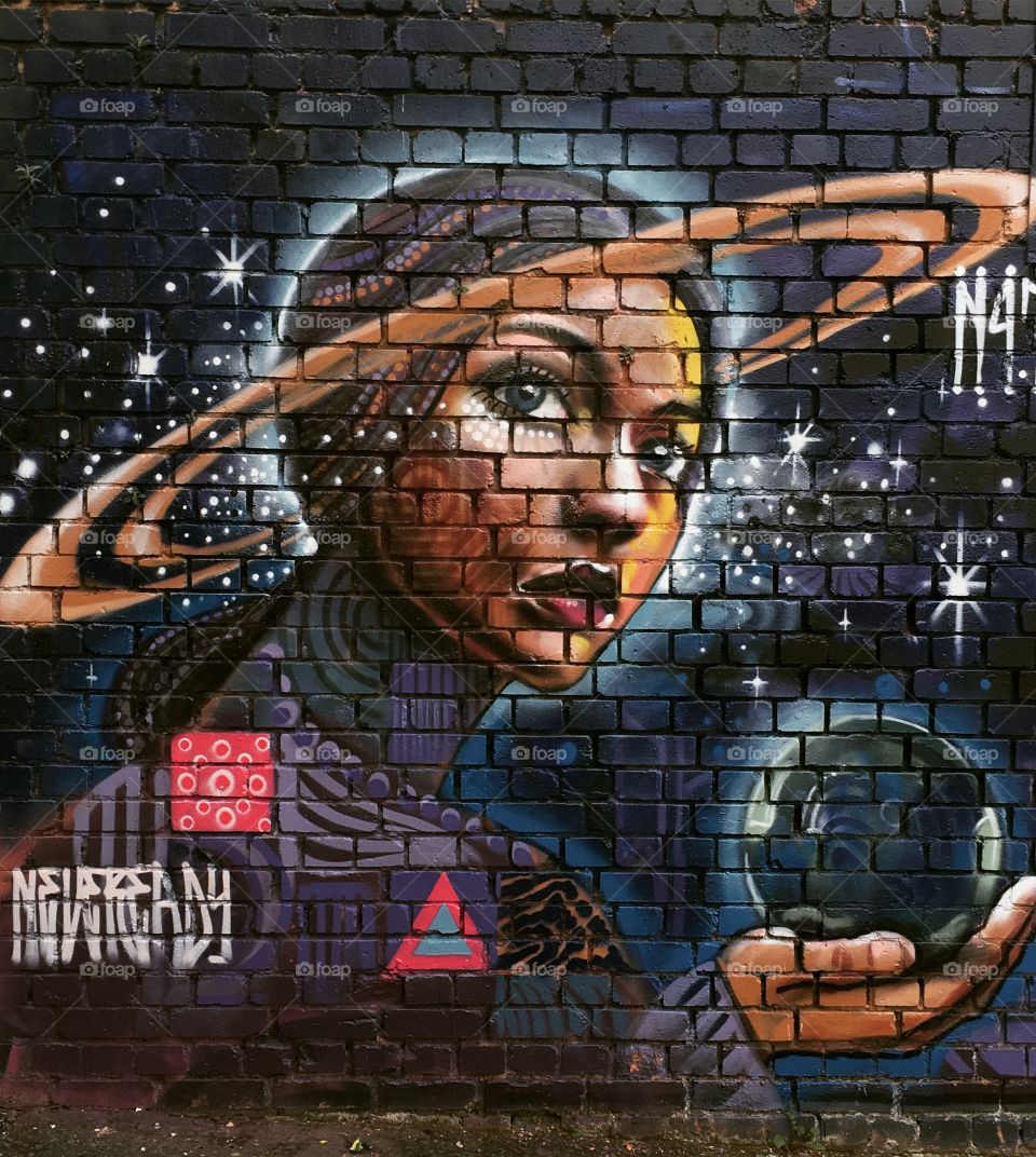 Street art in Birmingham England 