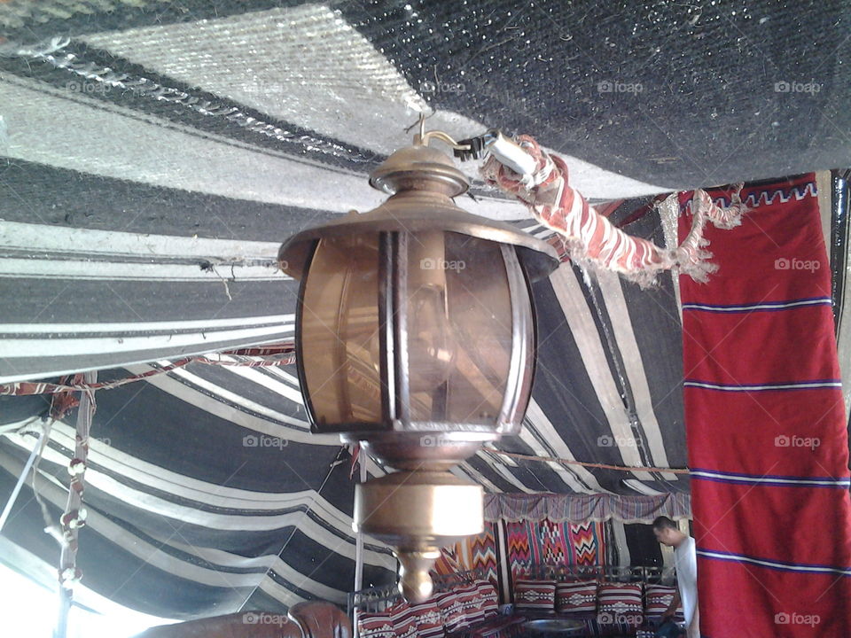 Lantern in El Khayma (arab traditional tent)