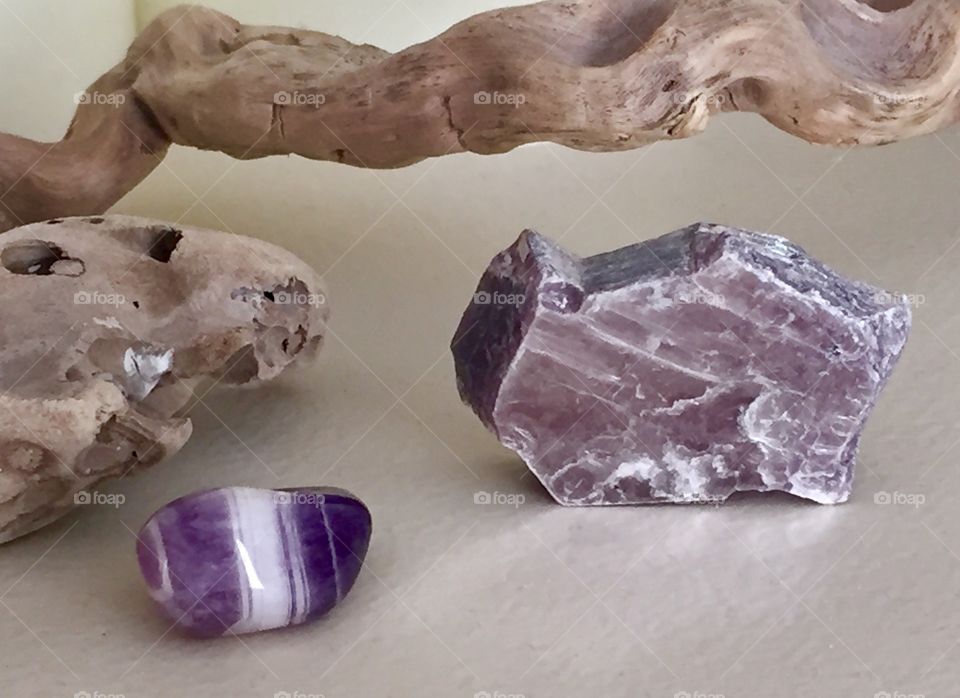 Purple crystals