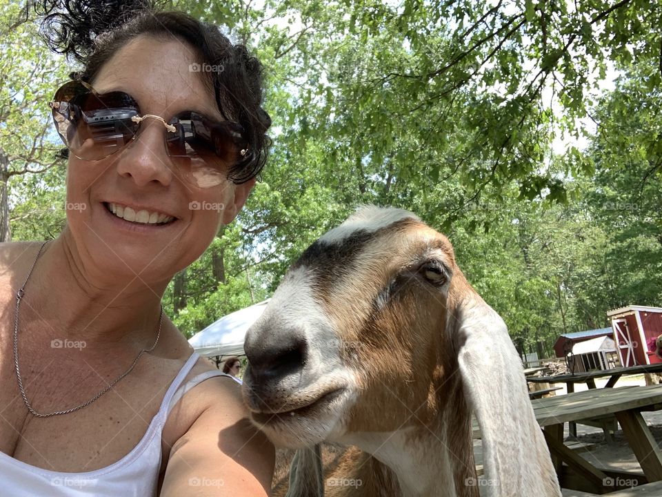 Selfie with an animal