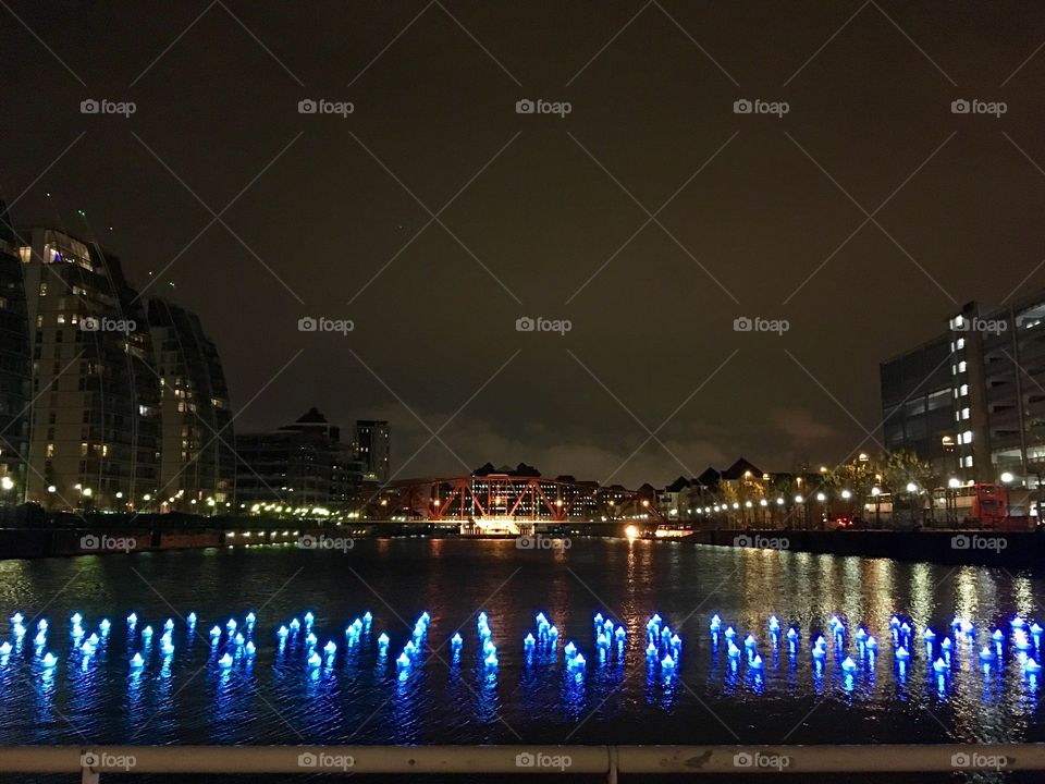 Blue river lights