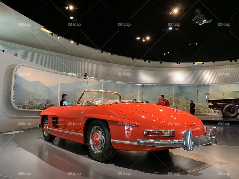 Outstanding classic vehicle exhibition in the museum 