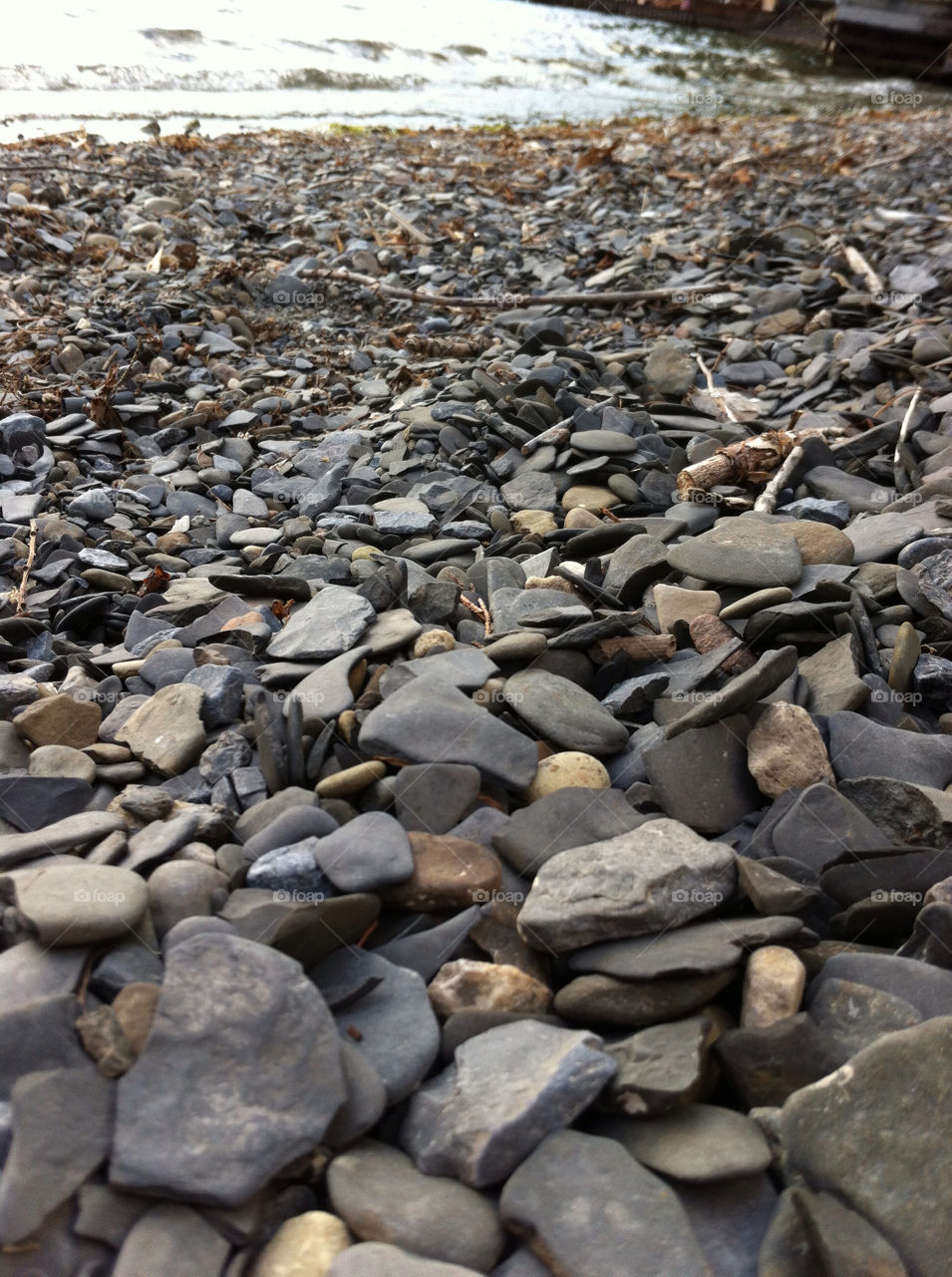 beach lake stone rocks by momjan