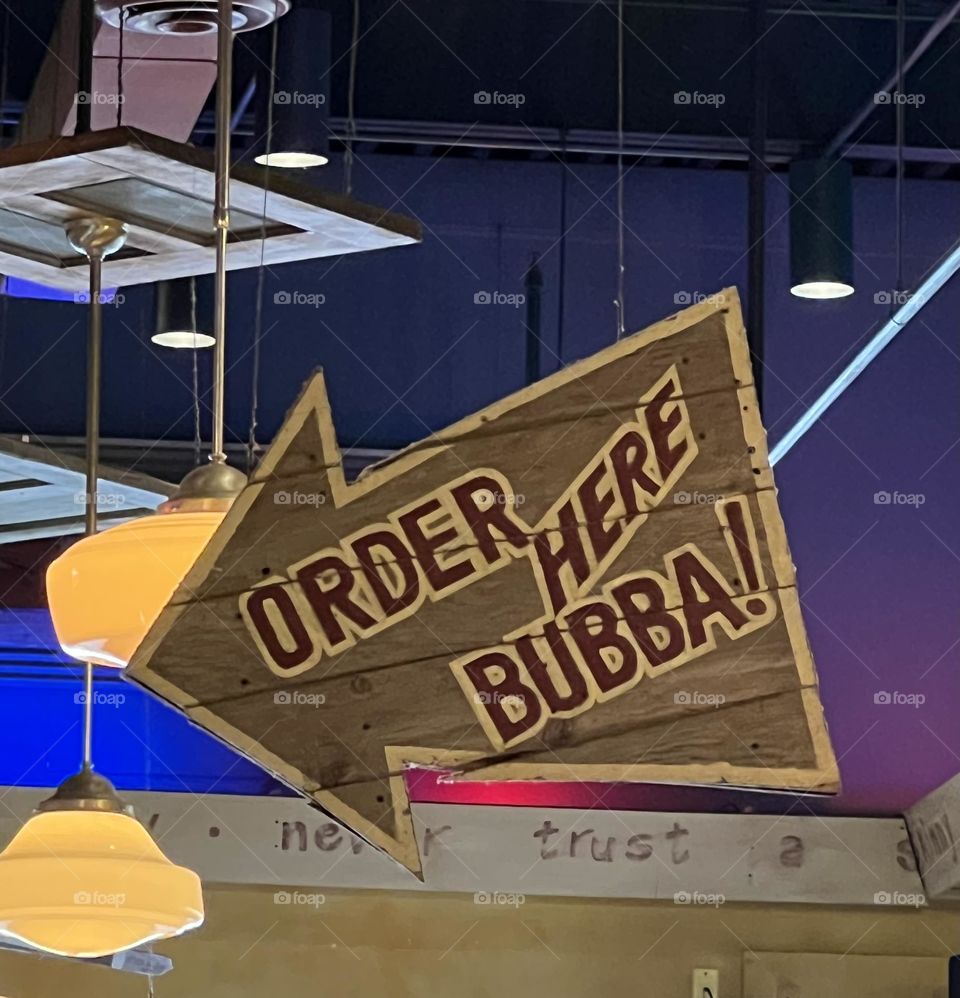 Order here sign