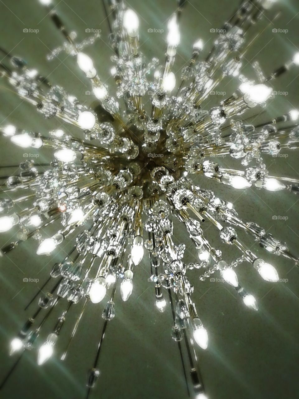 Starburst chandelier. Glorious and sparkling. They are huge and impressive.