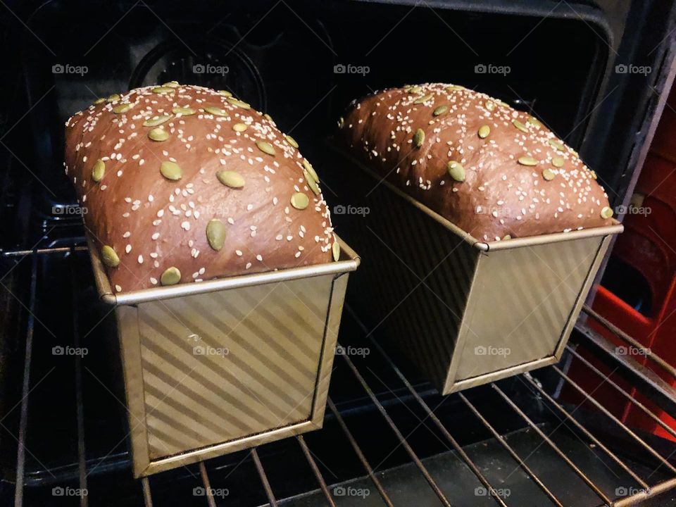 Homemade chocolate bread 