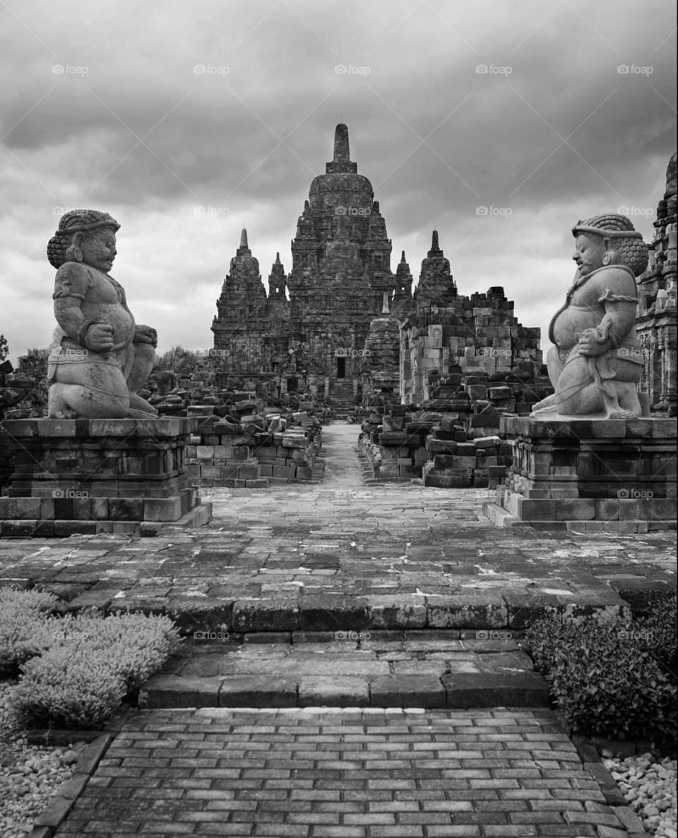 Borobudur temple from Yogyakarta Indonesia