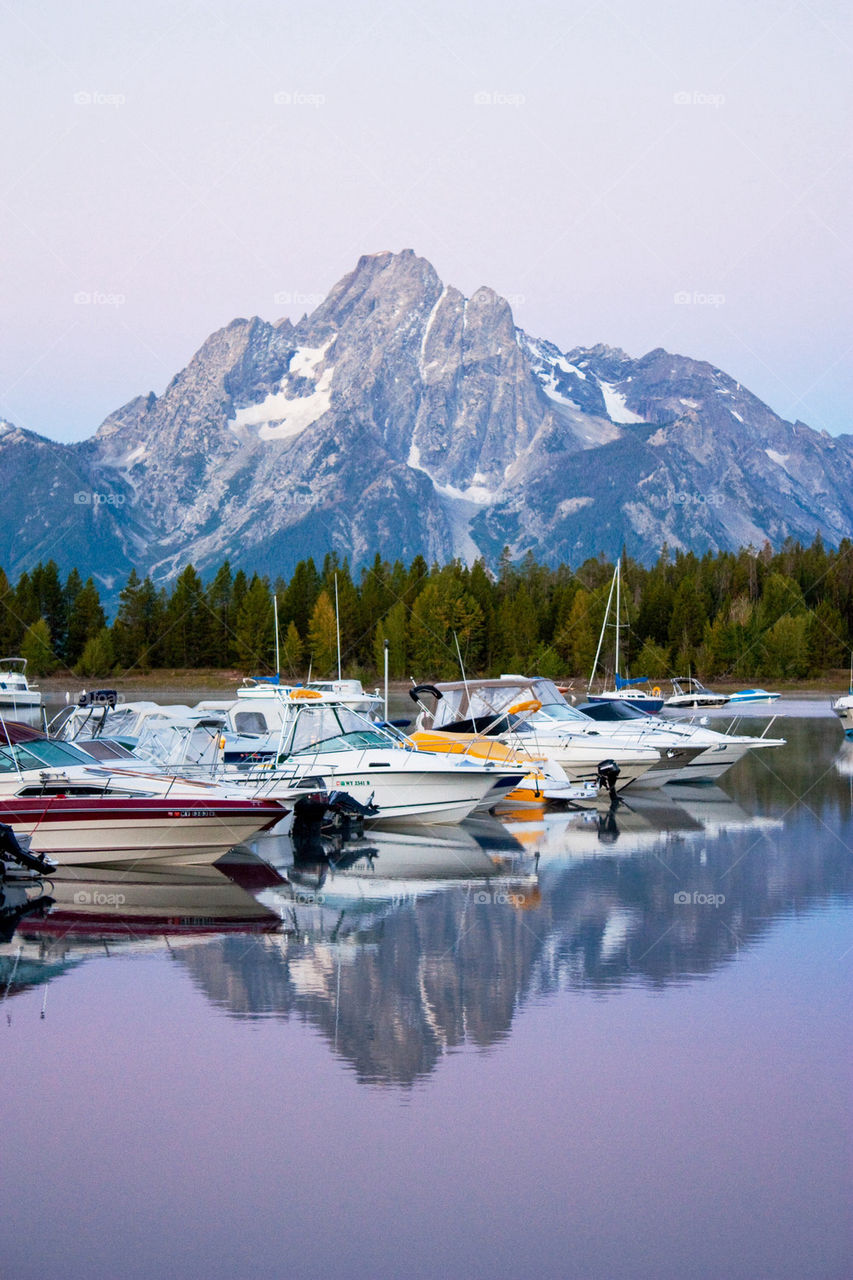 Beautiful sunrise in Wyoming