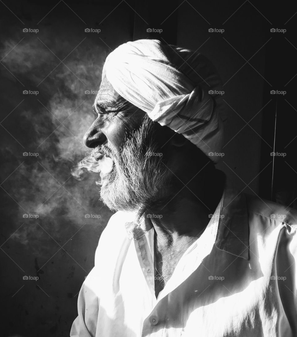 PORTRAIT OF A SMOKE-MAN