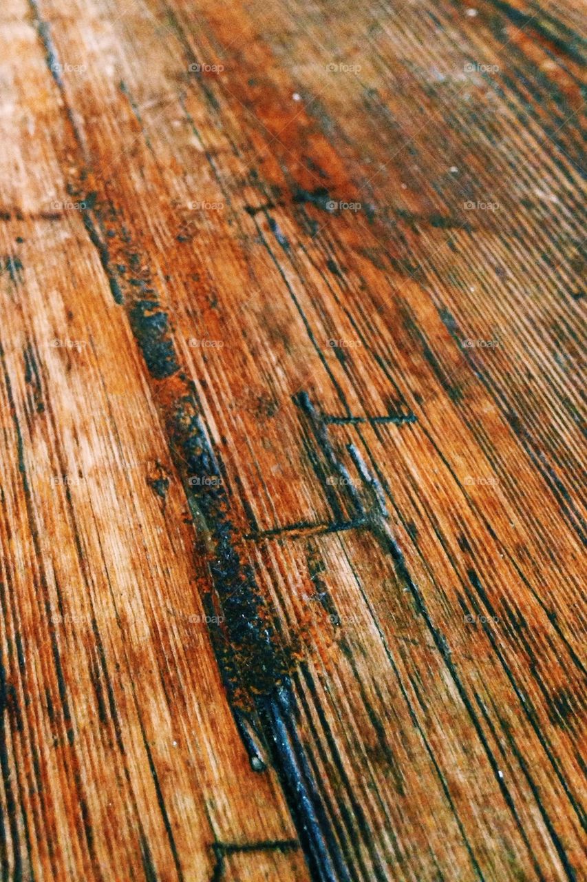 Old board floor