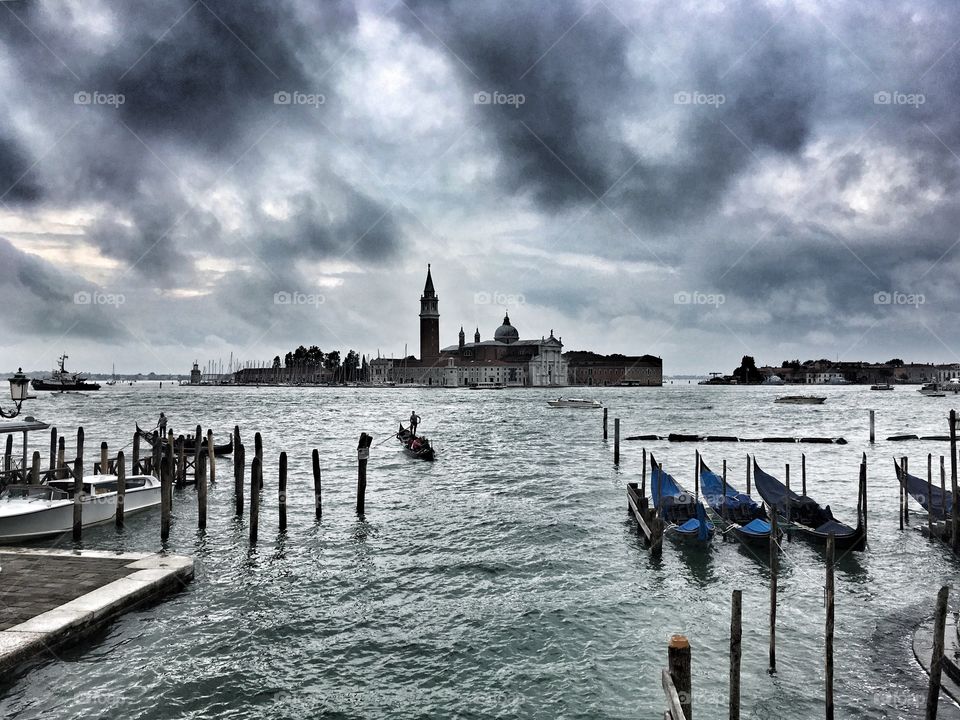 Venice. View from the Doge's Palace. . Thunder Sky.