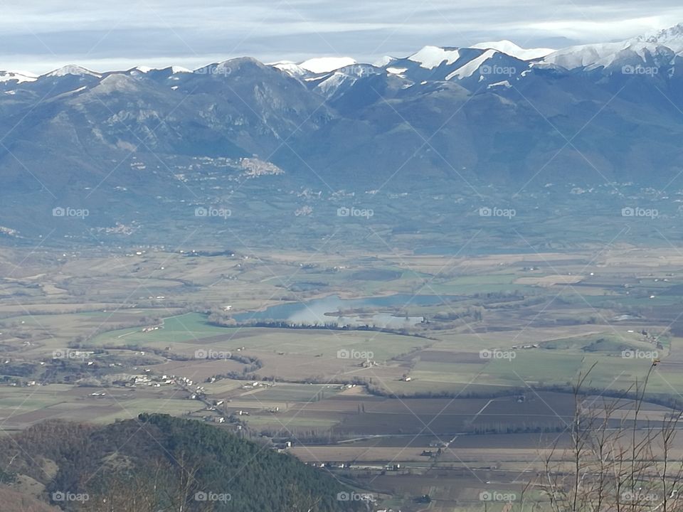 The lake in the middle