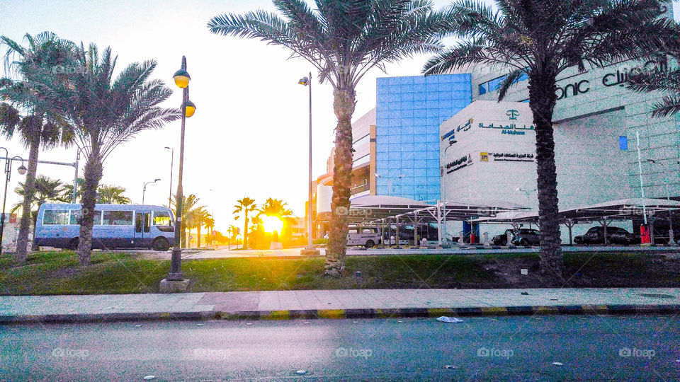 Sunrise in Riyadh City