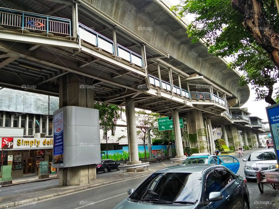 Bangkok road and the travel story