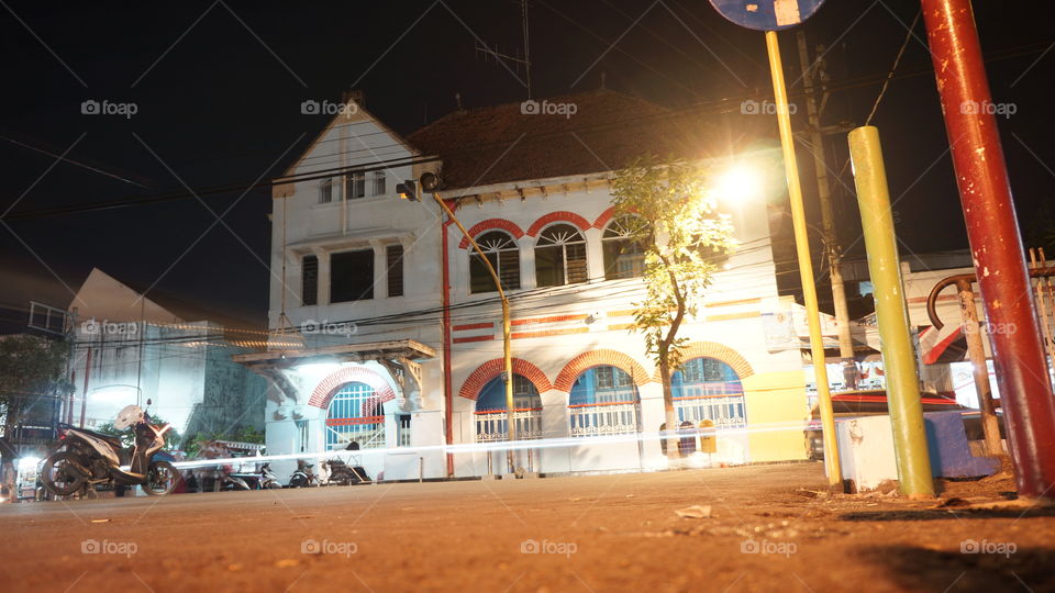 ancient buildings left behind dutch in indonesia