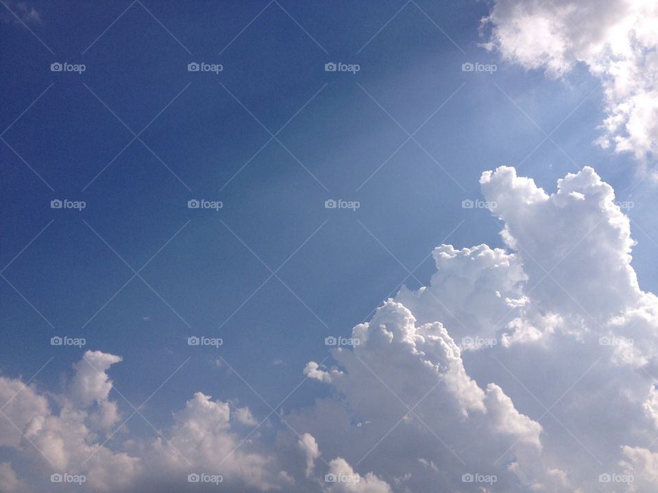 Cloud and blue sky