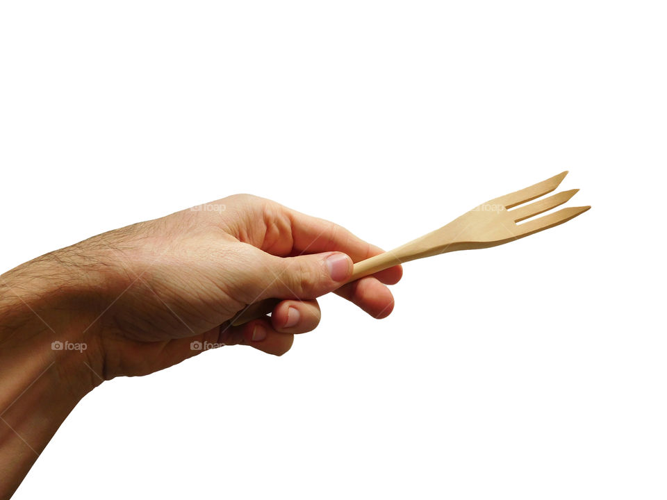 fork in hand