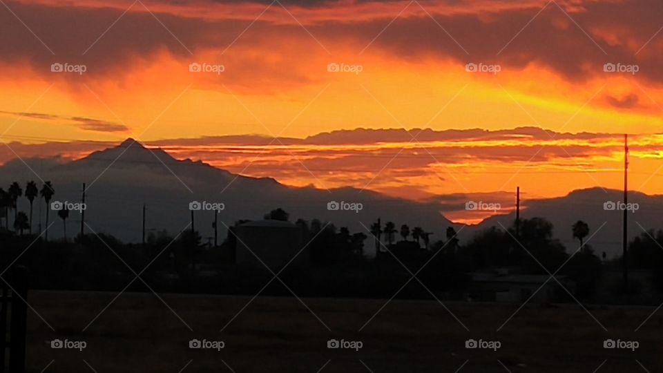 orange Skies at sunset