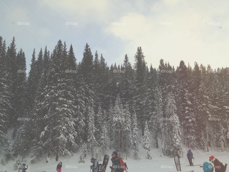 Ski mountain in Colorado. 