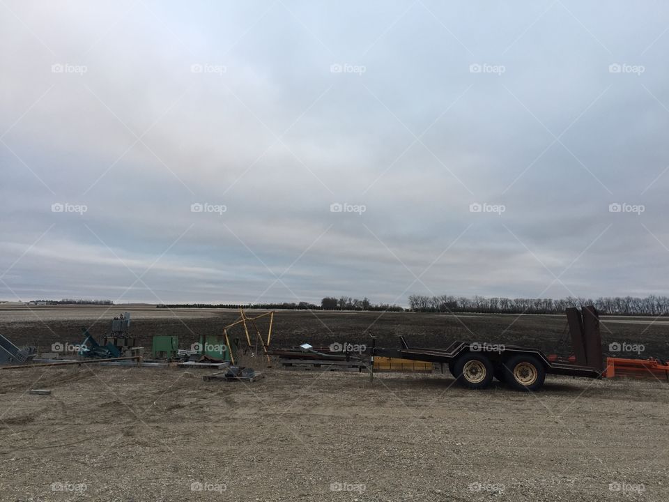 Vehicle, Calamity, Storm, Landscape, Truck