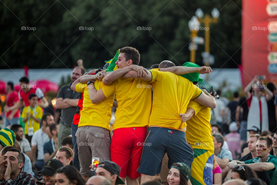 FIFA Fan Fest in Moscow, Russia, Brazil vs Serbia, 27 June 2018