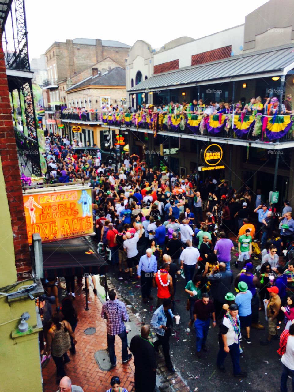 Mardi gras from above
