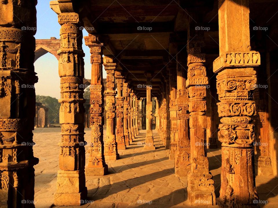 Pillars at the Qutab Minar
