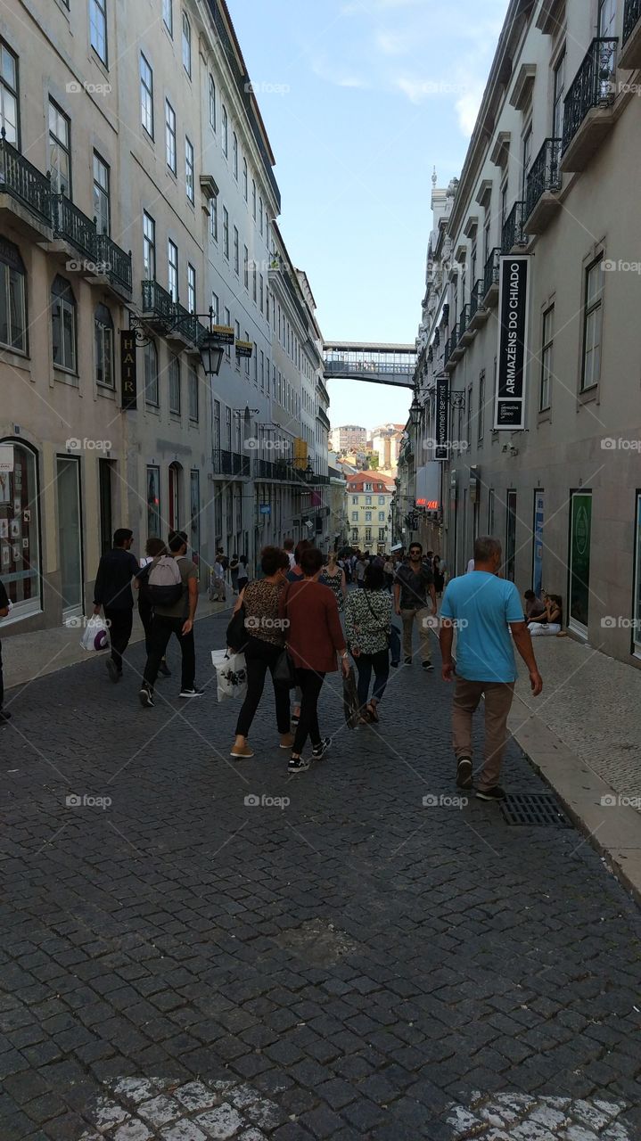 Street, City, Pavement, People, Road