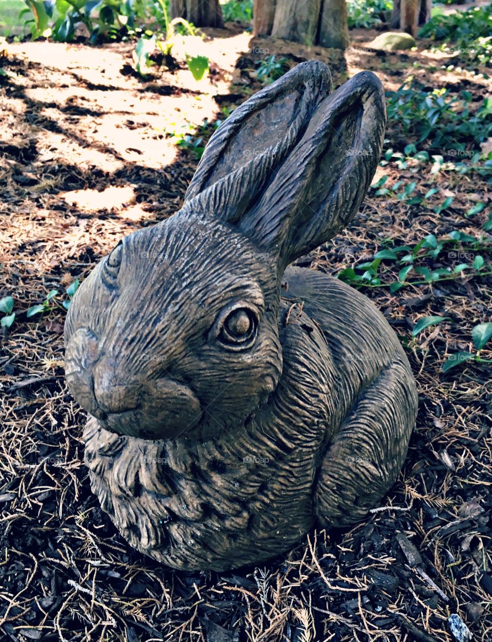Rabbit statue 