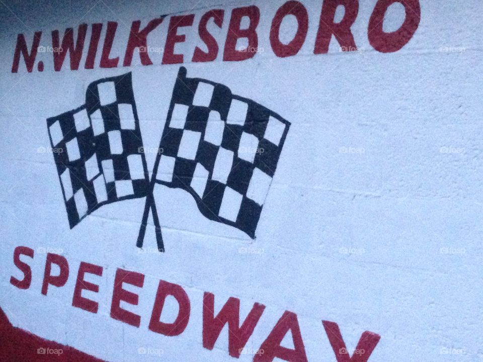 North Wilkesboro Speedway sign. 