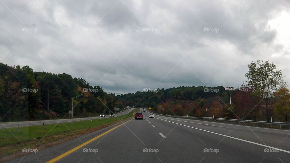 View of the road ahead. Long way to go. 