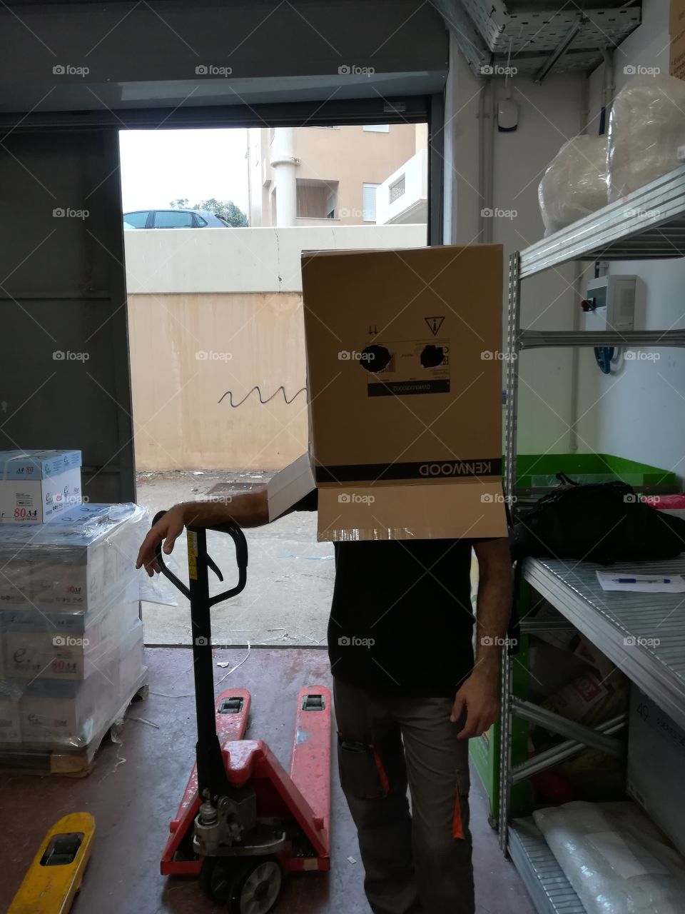 Warehouse fun working