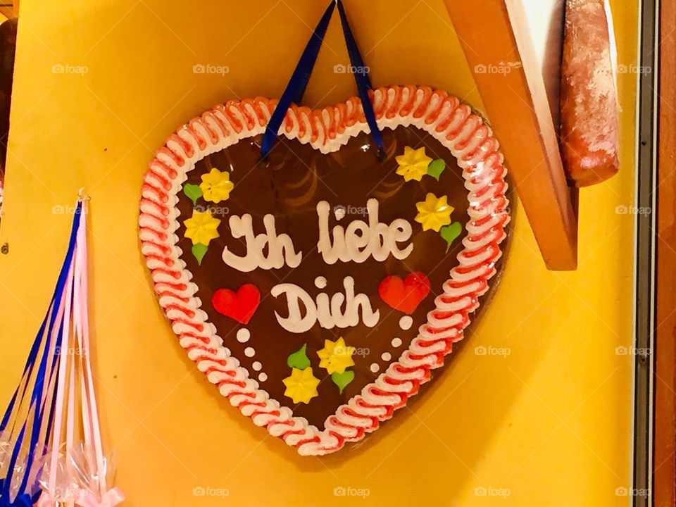 Heart cookie ich liebe dich Oktoberfest 