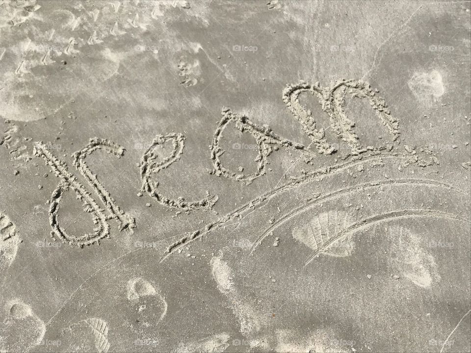 Inspiration in the sand.