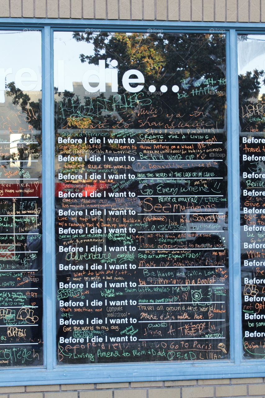 before I die I want to