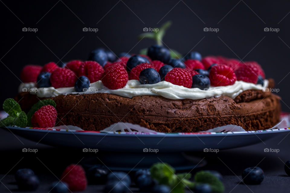Cake in plate