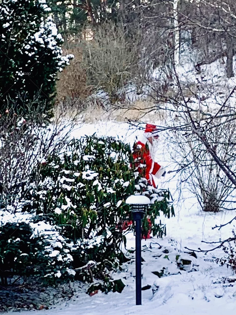 Santa on his way