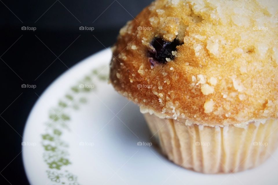 Blueberry Muffin Closeup 